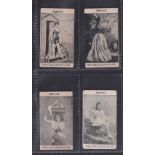 Cigarette cards, R.P. Gloag, Beauties - Plums (Black & white, Challenge Flat), 4 cards, ref H186,