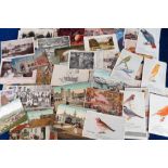 Postcards, a mixed subject selection of approx. 225 cards with 185 exhibition cards and 40