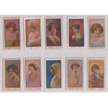 Cigarette cards, South America, Compania Argentina de Tabacos Lda., Beauties, 'Serie A' (10/25) & '