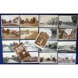 Postcards, Buckinghamshire, a selection of 18 cards, with RPs of Stony Stratford bridge, Haversham
