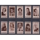 Cigarette cards, Richard Lloyd, Cinema Stars Third Series (55-81) includes Laurel & Hardy (gd/vg)