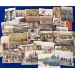 Postcards, a mixed UK topographical and Social History selection of approx. 31 cards, with RPs of