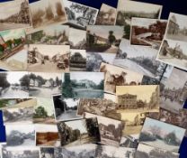 Postcards, Hampshire, a mainly street scene and village collection of approx. 42 cards, with RPs