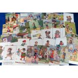 Postcards, Children, a collection to comprise 55+ Hamish Tuck and 30+ Marsh Lambert cards,