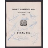 Football autographs, World Cup 1966, original Worl