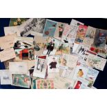 Postcards, a good mixed collection of approx. 46 cards related to letter writing, post boxes,