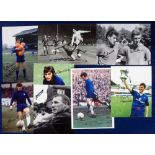 Football autographs, Chelsea FC, 8 large size sign