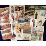Postcards, Sport, a yachting, boating and hunting mix of approx. 31 cards, inc. set of 6 published