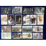 Postcards, a collection of 19 cycling cards, inc. printed card of C.B Kingsbury champion, A.A