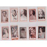 Cigarette cards, Phillips, Film Stars (BDV package issue), (set, 68 cards plus 11 16 variations),