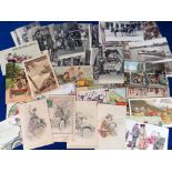 Postcards, Motor Cars and London Life, a selection of 75+ cards to include Police, Boot Black,