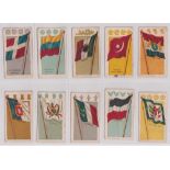 Cigarette cards, South America, El Siboney, Flags, standard size, 43 different cards (fair)
