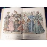 Ephemera, Fashions, Journal des Demoiselles, re-bound in blue boards 1885-1892, 1985-1897, with some