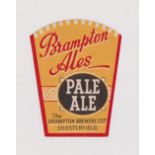 Beer label, Brampton Brewery Co Ltd, Chesterfield, Pale Ale, shaped label, (vg) (1)