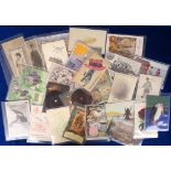 Postcards, a good mix of 48 novelty and unusual cards, inc. set of 6 Tuck published 'At the