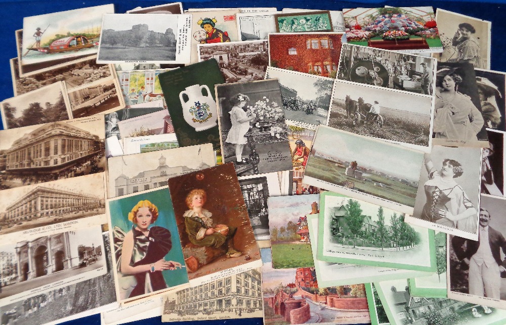 Postcards, Advertising, a mixed selection of approx. 155 product advertising cards, inc. Girl's Own,