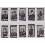 Cigarette cards, Cope's, V.C. & D.S.O. Naval & Flying Heroes (Unnumbered), 14 cards (fair)