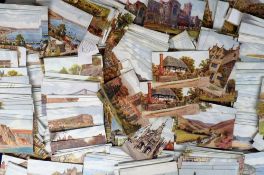 Postcards, a similar large collection of approx. 610 mixed age topographical cards illustrated by