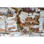 Postcards, a similar large collection of approx. 610 mixed age topographical cards illustrated by