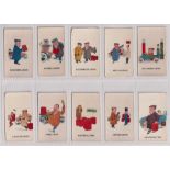 Trade cards, Shell, Bateman Series (set, 14 cards) (mixed printings) (some with foxing, fair/gd)