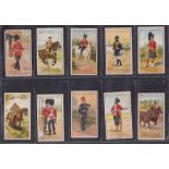 Cigarette cards, Phillip, Types of British Soldiers (M6561-M675) (set, 25 cards) (mostly gd)