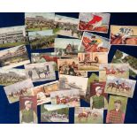 Horseracing postcards, a horse racing mix of appro