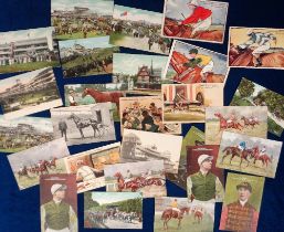 Horseracing postcards, a horse racing mix of appro