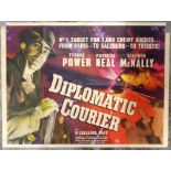 Film Poster, Diplomatic Courier (1952) UK quad poster for the Cold War thriller starring Tyrone