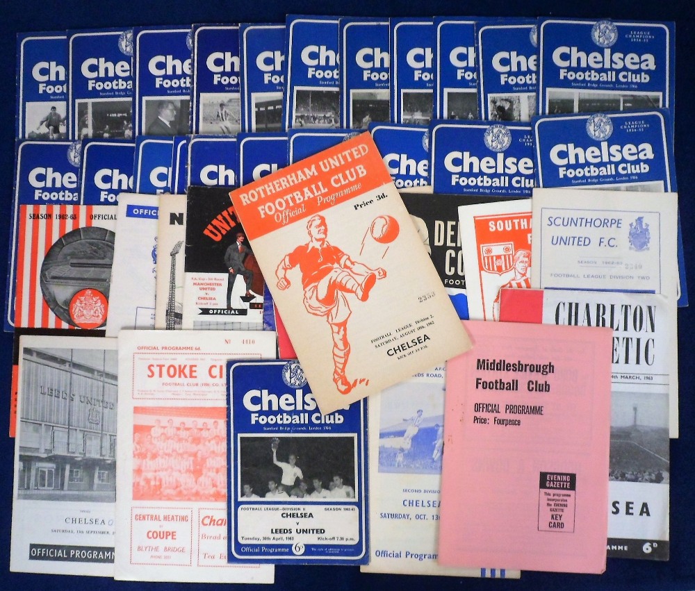 Football programmes, Chelsea home & away collectio