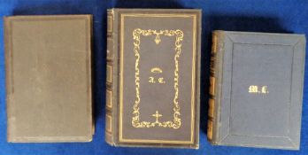 Antiquarian Books, 3 books to comprise 1842 L'Imitation de Jesus-Christ, 1866 Evangile D'Une Grand'