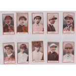 Cigarette cards, Phillips, Jockeys (BDV package issue) (set, 19 cards plus 4 variations), some on