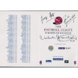 Football autographs, The Football League Evening o