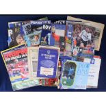 Football programmes, approx. 170 programmes, 1960'
