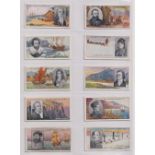 Cigarette cards, Smith's, Famous Explorers (set, 50 cards) (a few with sl foxing to backs