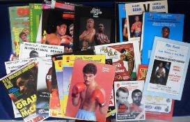 Boxing Programmes, from the collection of professi