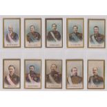 Cigarette cards, Murai, World's Distinguished Personages (set, 50 cards) (most with age toning &