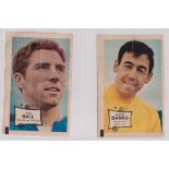 Trade cards, A&BC Gum, Footballers (Unnumbered) 'P' size (set, 12 cards) (folded, gen gd)