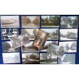 Postcards, Hampshire, a collection of 19 cards of Mortimer village and surrounds, on the Hants/Berks