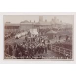 Postcard, London, Funeral Procession of Late Dr. Barnardo leaving Barking Side Station, RP (vg)