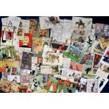 Postcards, Comic, a comic selection of approx. 106 cards, artists include Tom Browne (with Weekly