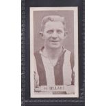 Trade card, Swettenham's, Popular Stoke & Port Vale Football Players, type card, no 6 H. Sellars (