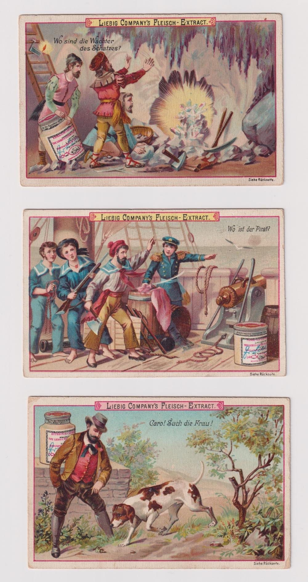 Trade cards, Liebig, 4 German language sets, Christopher Columbus II, Ref S339, Gnomes, Ref S345, - Image 11 of 16