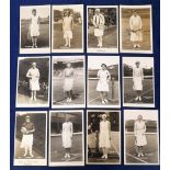 Tennis postcards, Women Players, RP's by Trim, inc