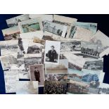 Postcards, a selection of 37 cards with 30 foreign from Siam (market), Cuba (streets, buildings,