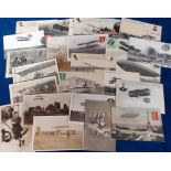 Postcards, Aviation, 1905-1920, Chalon Balloon 1904, Delagrange, Wright, RP, WWI, Bleriot,