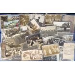 Postcards, Social History, a selection of approx. 91 cards, the majority RPs of unidentified events,