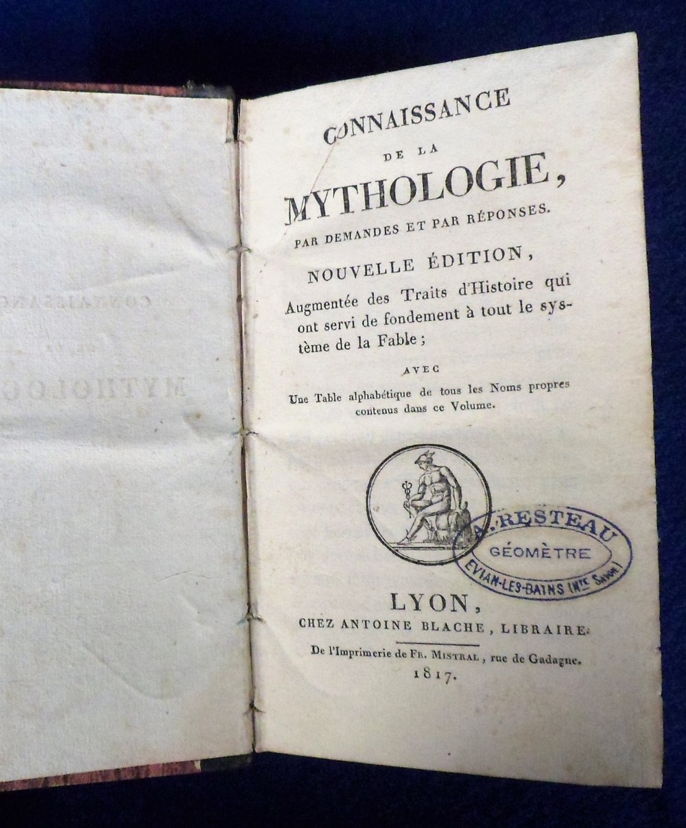 Antiquarian Books, 8 books to comprise 1822 volumes 1 and 2 of Aventures de Robinson, 1817 - Image 5 of 9