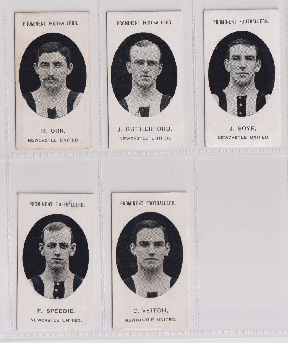 Cigarette cards, Taddy, Prominent Footballers (No Footnote), Newcastle (set, 15 cards) (mostly gd/ - Image 3 of 4