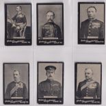 Cigarette cards, Churchman's, Boer War Celebrities & Actresses, 6 cards, Genl. Barton, Genl.
