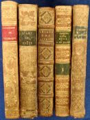 Antiquarian Books, 5 books to comprise 1838 Aventures de Telemaque, 1692 L'Ecole des Arpenteurs,